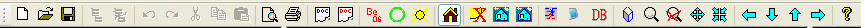 Værktøjsbjælken i BSim.
