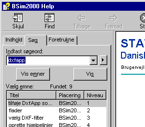 Faneblade i BSim Brugervejledning.