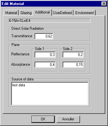 Faneblad Additional for definition af inddata til detaljeret simulering af glastemperaturen.