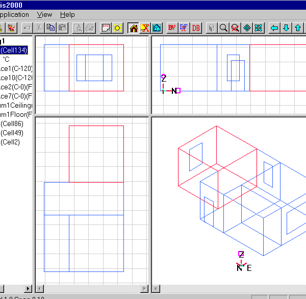 Modellen vist med SimView.
