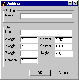 Dialog (Building) for definition af bygning.