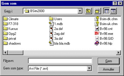 Dialog for navngivning af video filer med XSun animation.