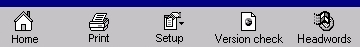 Buttons at the toolbar of the help-pages.