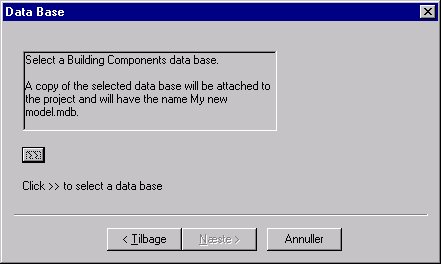 Choosing an existing database as the basis for a local database.