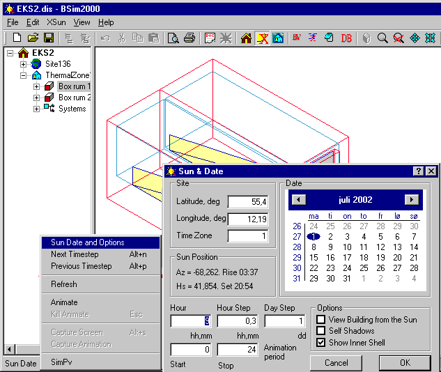XSun view of model (click figure to see an animation).