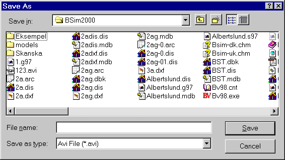 Dialog for naming video files for XSun animations.